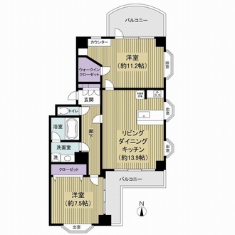 グランアコールの間取図