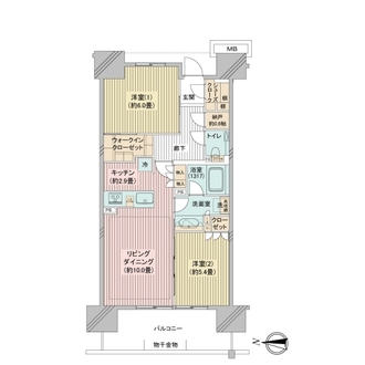 メイツ深川住吉の間取図