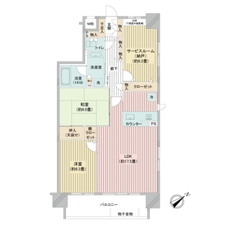 クレストフォルム新横浜の間取図