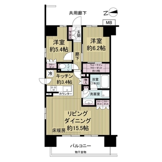 ウエリス八千代村上の間取図