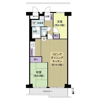 尾久橋スカイハイツの間取図
