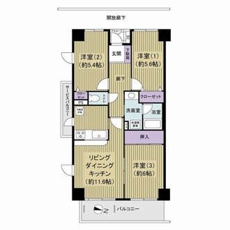 スカイタウン西船橋の間取図