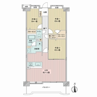 エンゼルハイム大倉山第三の間取図