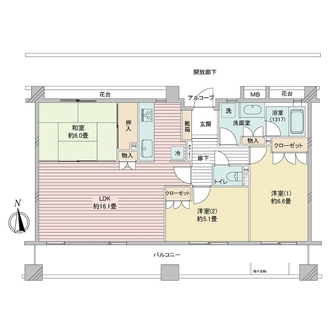グランパサージュ戸田公園の間取図