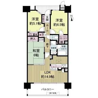 カルティア徳川の間取図