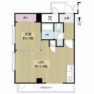 朝日プラザ東天満の間取図