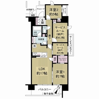 ジークレフ神戸名谷ＥＡＳＴの間取図