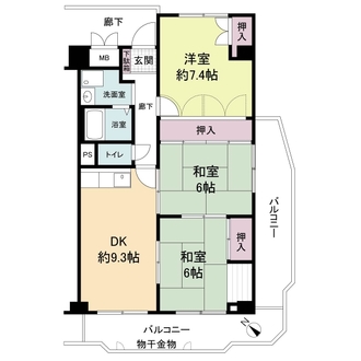 鶴見日光ハイツの間取図