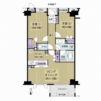 シティハウス東陽町プロッシモの間取図