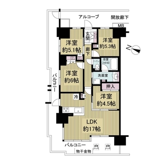 ルネ西宮仁川の間取図