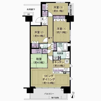 ラクラスガーデンの間取図