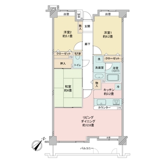 セルノ巣鴨の間取図