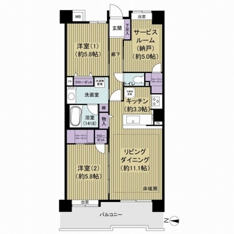 ローヤルシティ北赤羽の間取図