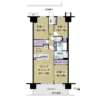 ラクラスガーデンの間取図
