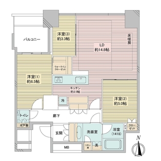 ワールドシティタワーズの間取図