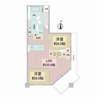 アミング潮江イーストＡ参棟の間取図