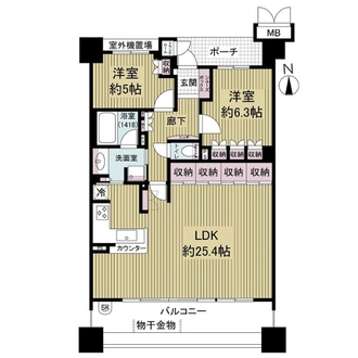 ルネ神戸住吉川清流の道の間取図