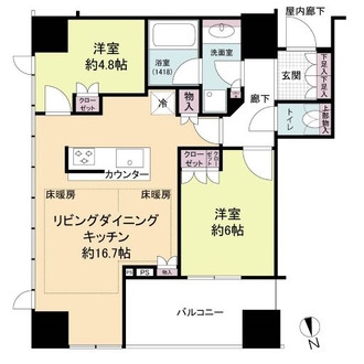 アルバックスタワー金山駅前の間取図