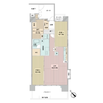 ニュートンプレイスノースコートの間取図