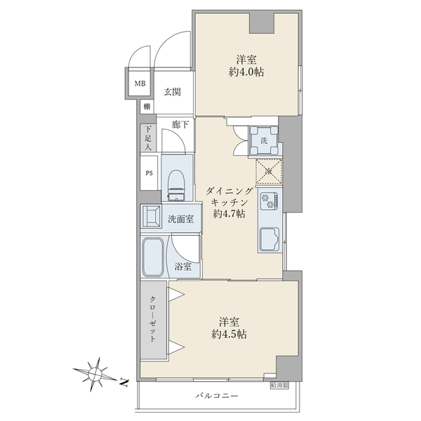 ソーケン滝野川マンションの間取図