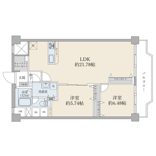 幕張グリーンハイツの間取図