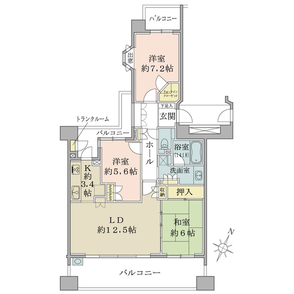 フォレストシティ千里丘の間取図