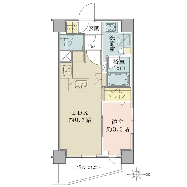 サクラティアラ武蔵小杉の間取図