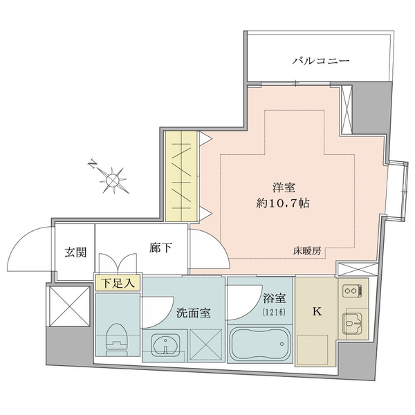 オープンレジデンシア日本橋人形町の間取図