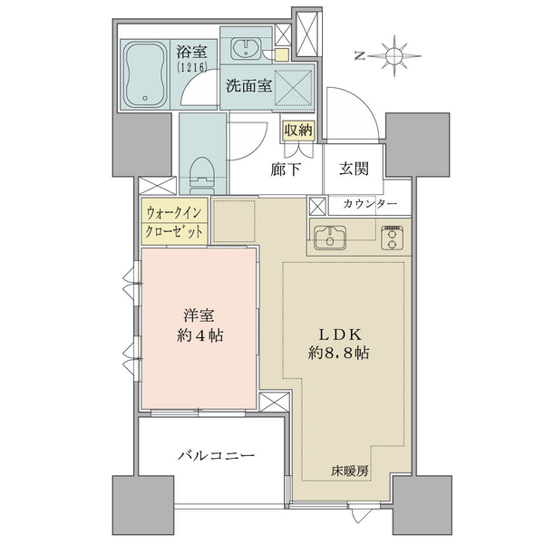 ブリリア亀戸の間取図
