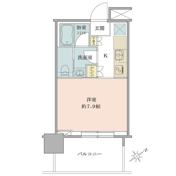 ブリリアタワー浜離宮の間取図