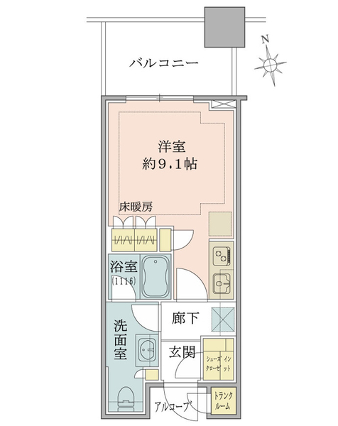 白金ザ・スカイの間取図