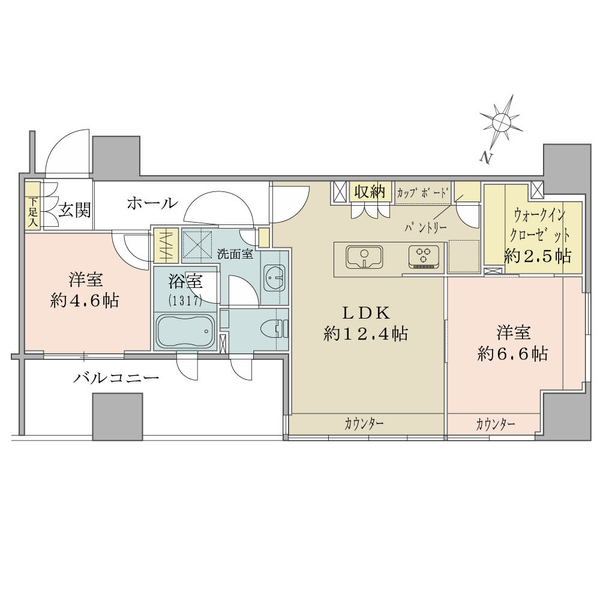 パークホームズ千代田淡路町の間取図