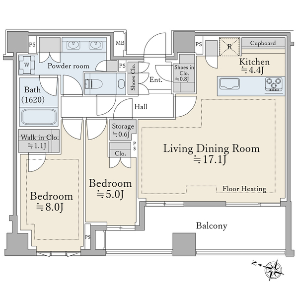 ザ・パークハウス千代田六番町の間取図