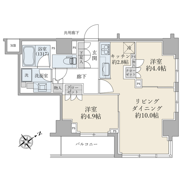 ブリリア日本橋茅場町の間取図