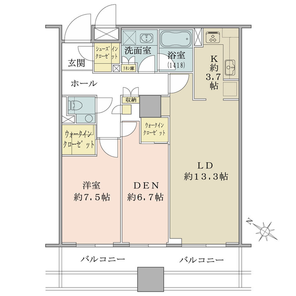 ガレリアグランデの間取図