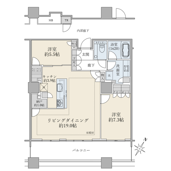 ブリリア有明スカイタワーの間取図