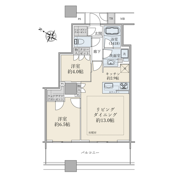 ブリリア有明スカイタワーの間取図