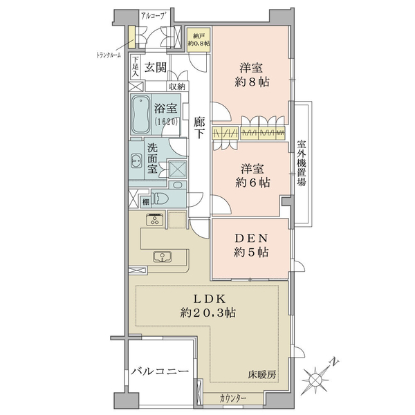 グランヴェール六義園の間取図