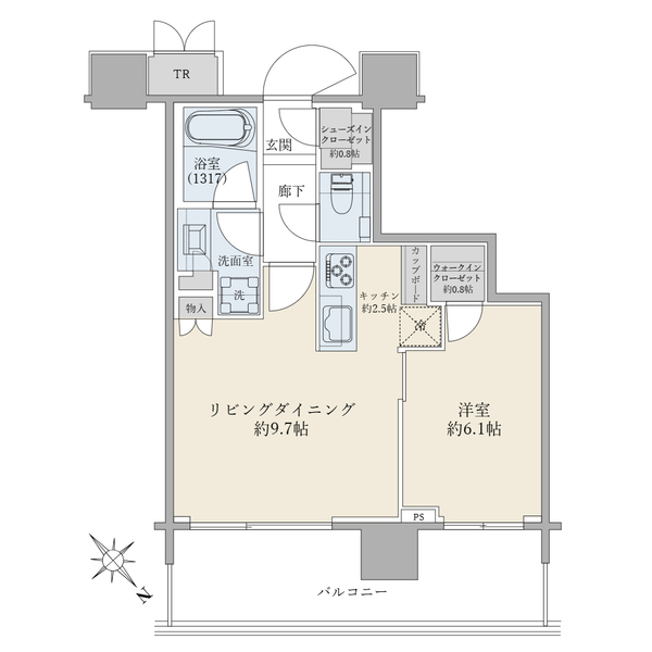 パークシティ武蔵小山ザタワーの間取図