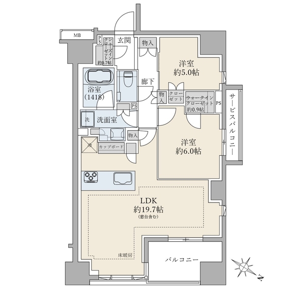ザ・マジェスティコート目黒の間取図