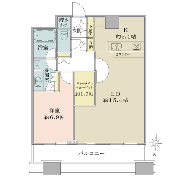 ラゾーナ川崎レジデンス　セントラルタワーの間取図