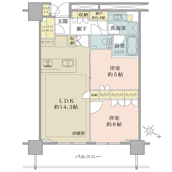 ブリリアザタワー東京八重洲アベニューの間取図