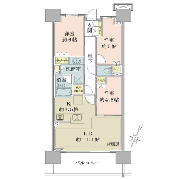 ＳＨＩＮＴＯ　ＣＩＴＹ（シントシティ）の間取図
