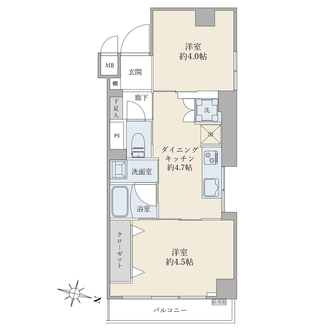 ソーケン滝野川マンションの間取図