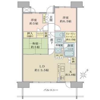 サングランデ千葉みなとの間取図