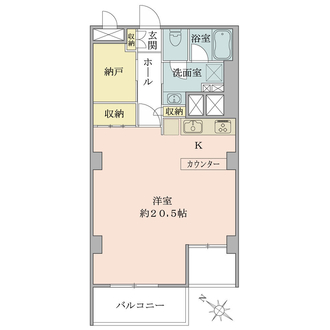 パロス大倉山の間取図