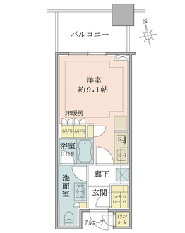 白金ザ・スカイの間取図