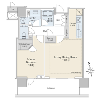 パークコート浜離宮ザ・タワーの間取図