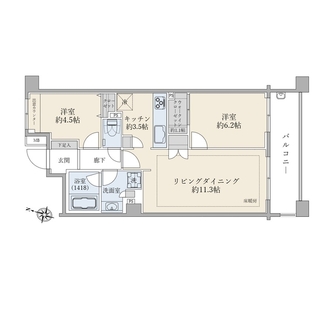 パーク・ホームズ市ヶ谷の間取図
