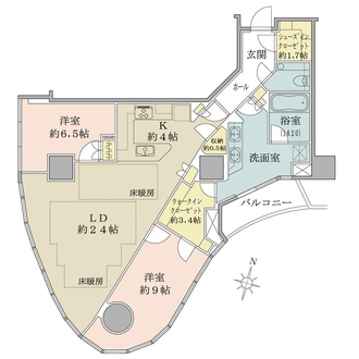 パークコート神宮北参道ザタワーの間取図